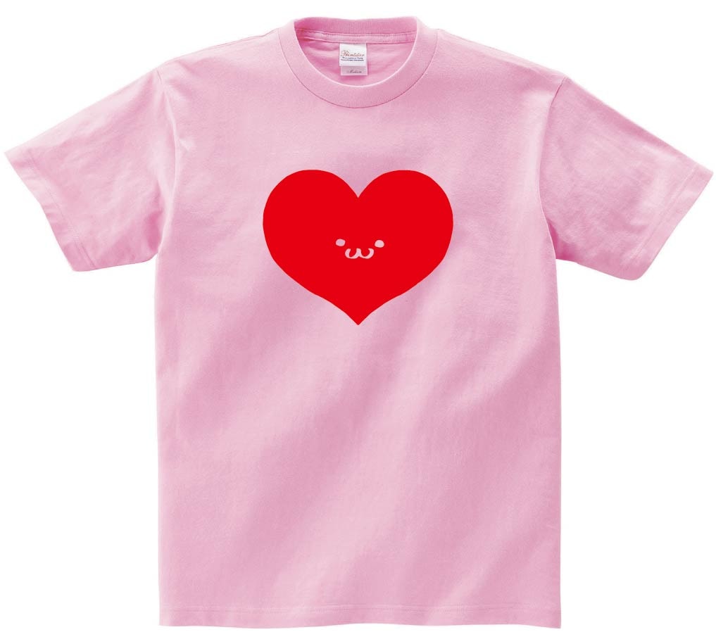 ハート　トランプ　記号　図形　筆絵　イラスト　半袖Tシャツ