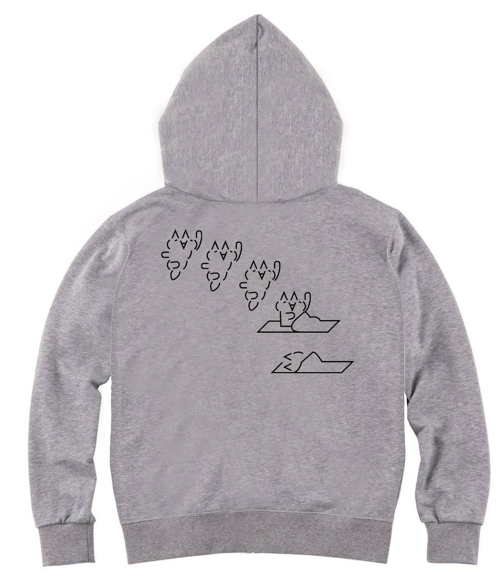 モナー 布団に入る ジップパーカー | アスキーアート いろいろ  