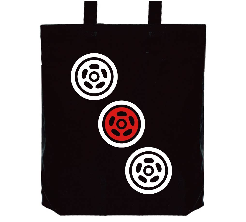 三筒　麻雀　トートバッグ