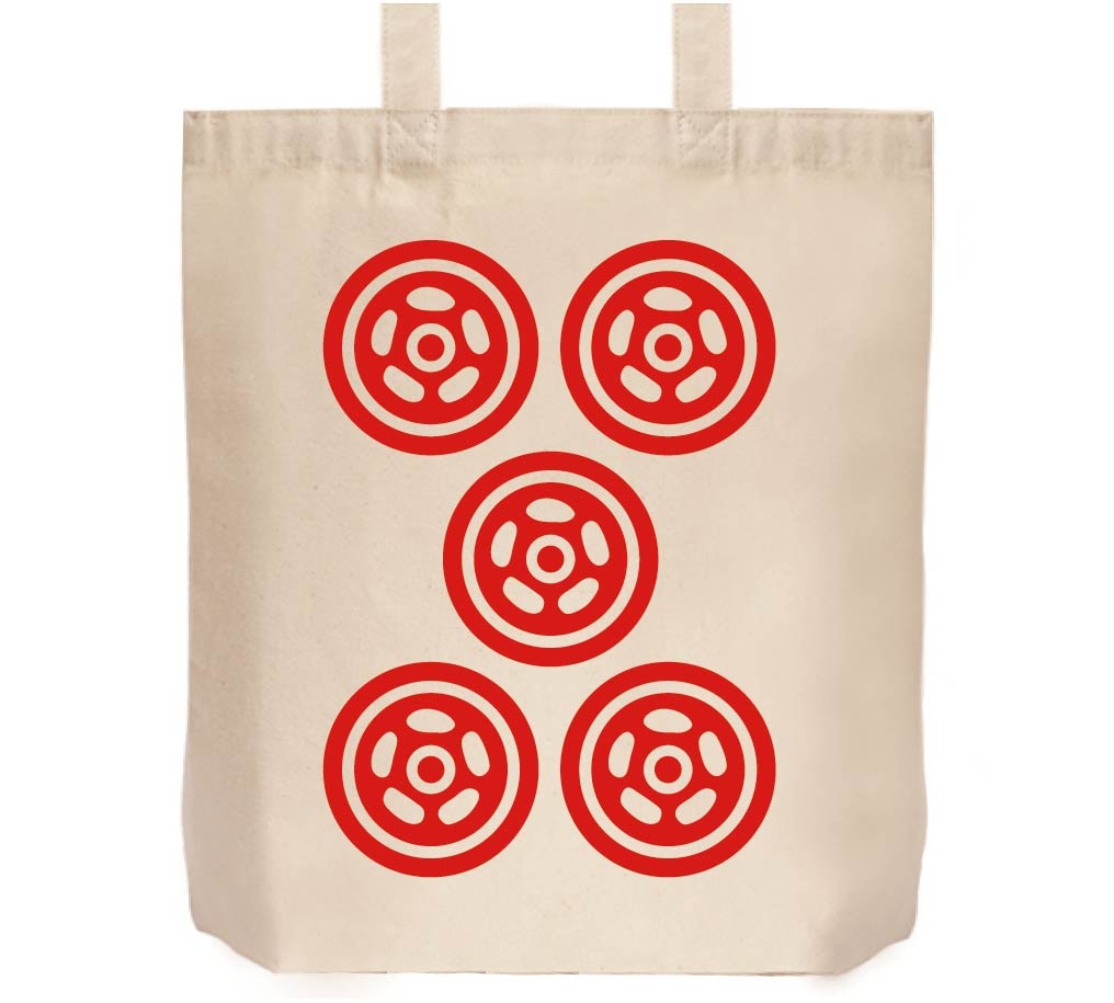 赤伍筒　麻雀　トートバッグ