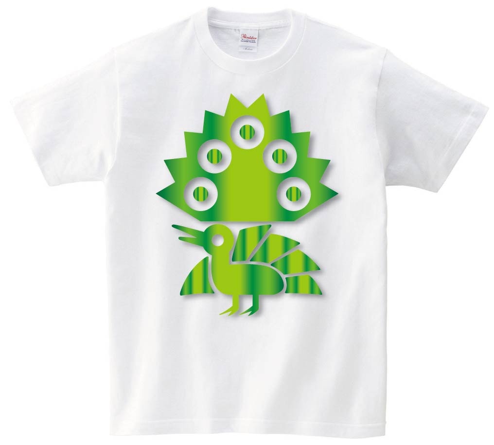 イーソウ 一索　麻雀　グリーン メタリック　半袖Tシャツ