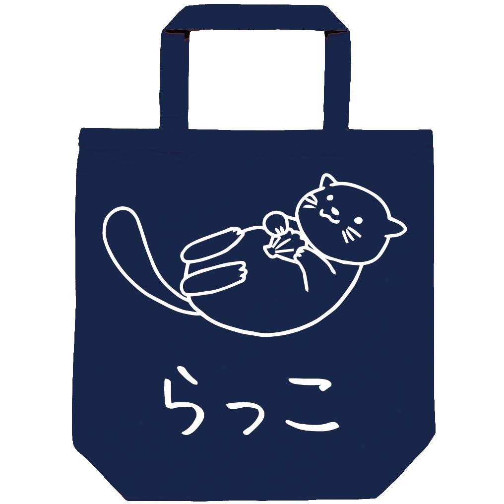 らっこ ラッコ 動物 イラスト トートバッグ 動物 サモエスキー