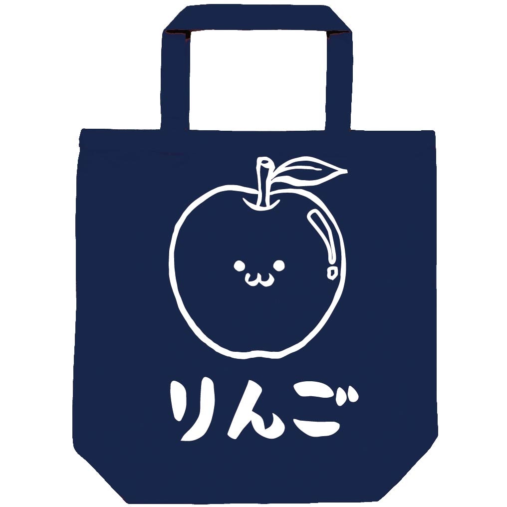 【未使用】familiar女の子と果物のイラスト レッスンバッグ ネイビー 未使用】familiar女の子と果物のイラスト レッスンバッグ ネイビー