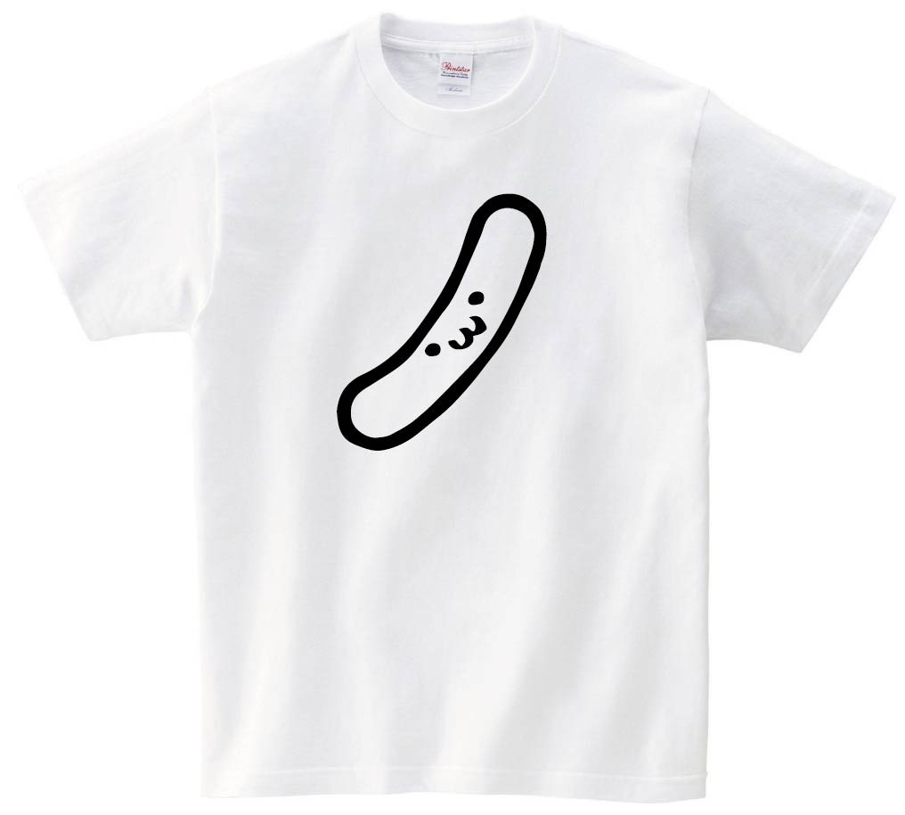 ノ　カタカナ　片仮名　一文字　五十音　筆絵　イラスト　半袖Tシャツ