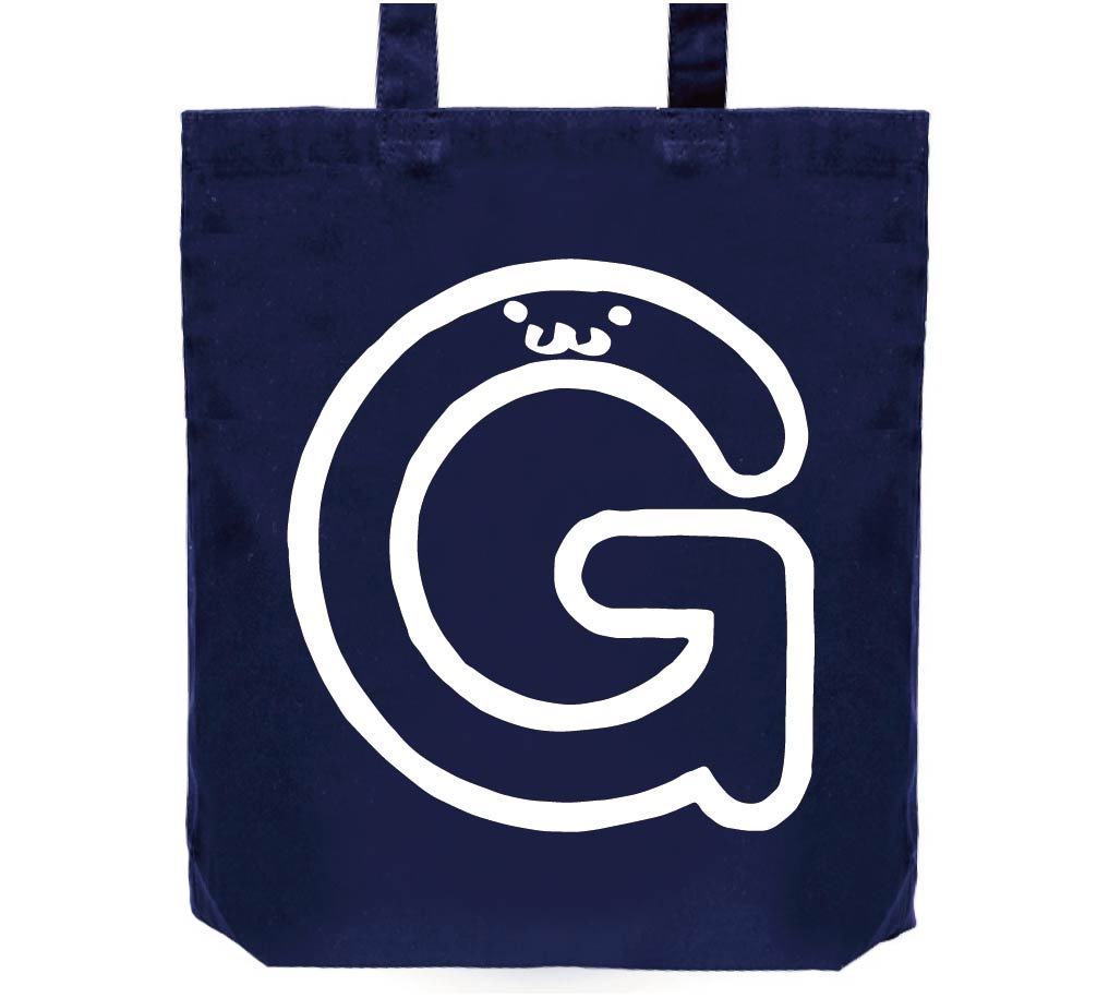 G ジー アルファベット 記号 文字 筆絵 イラスト トートバッグ すべての商品 サモエスキー