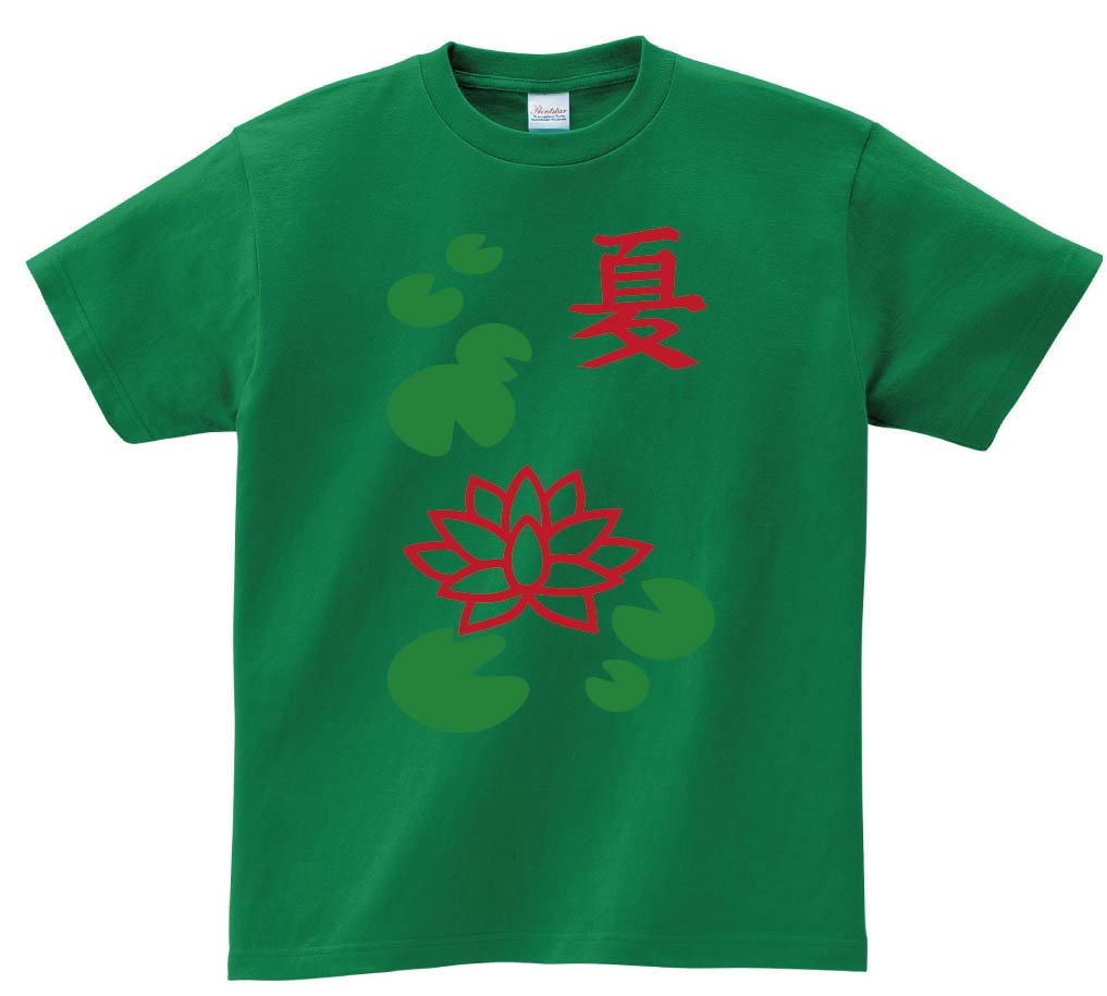 夏　季節牌 花牌　麻雀　半袖Tシャツ