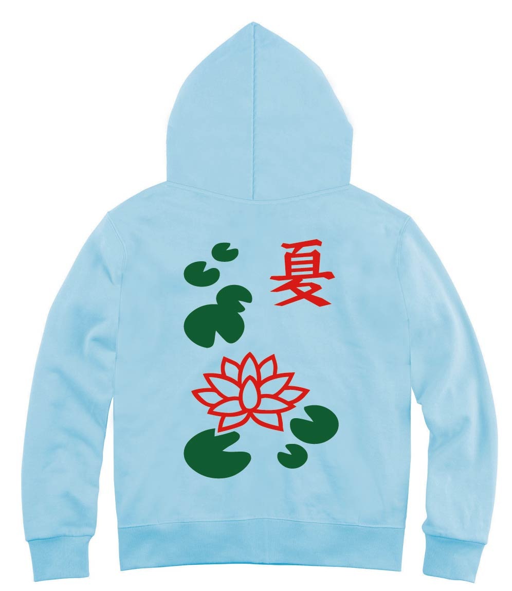 夏　季節牌 花牌　麻雀　ジップパーカー
