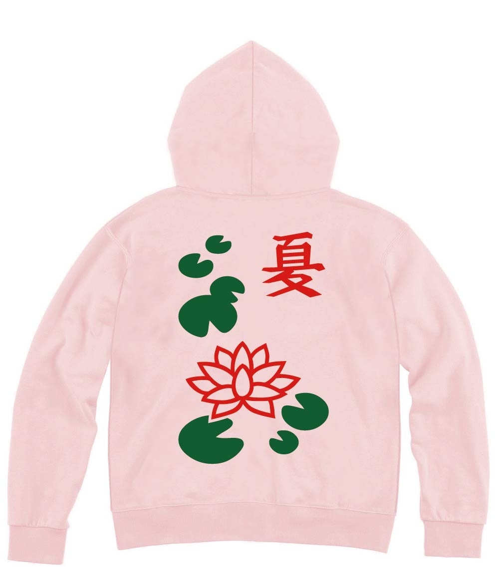 夏　季節牌 花牌　麻雀　ジップパーカー