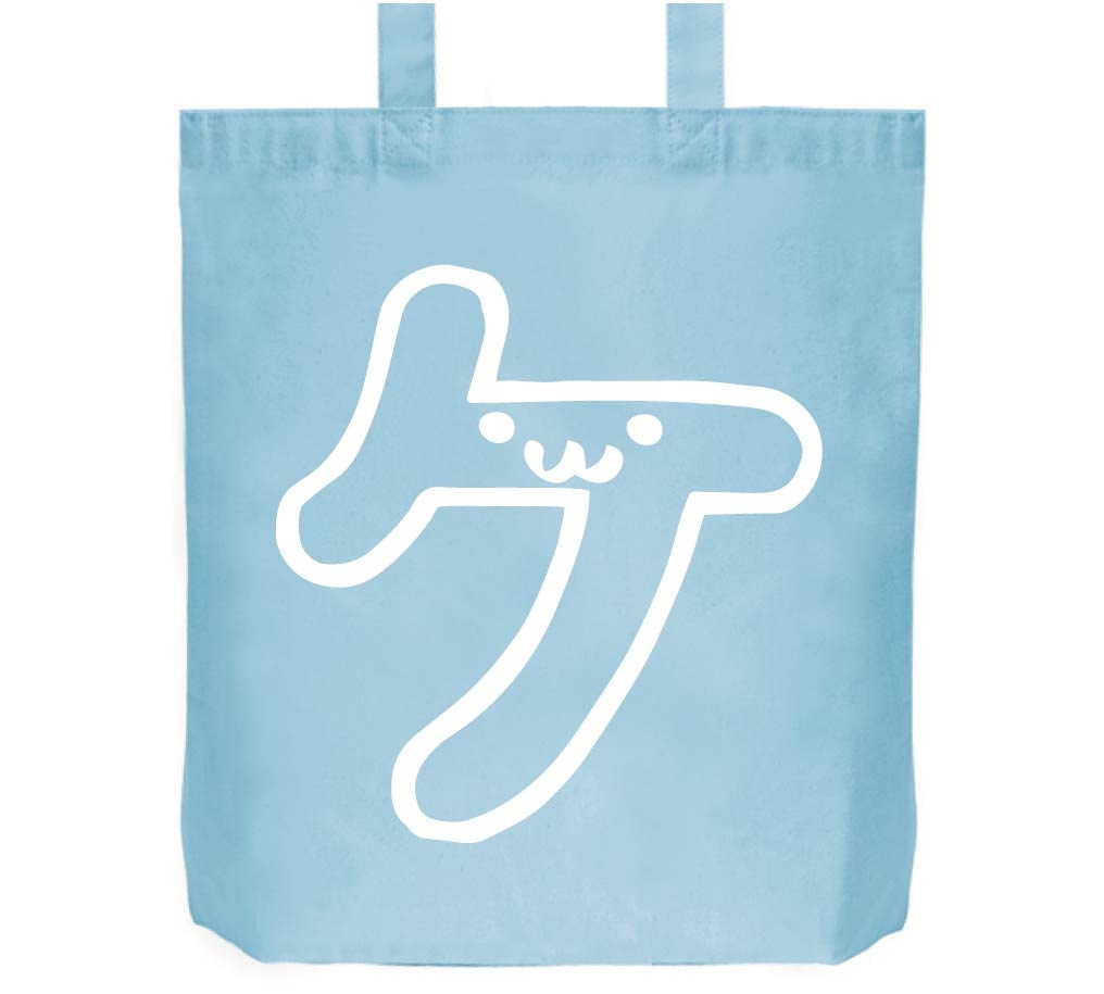 ケ　カタカナ　片仮名　一文字　五十音　筆絵　イラスト　トートバッグ