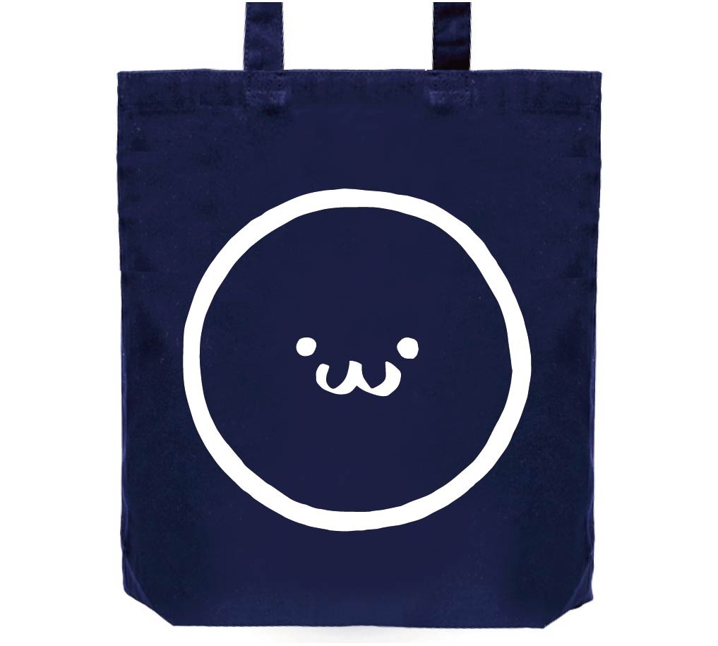 まる 丸 印 サークル 記号 図形 筆絵 イラスト トートバッグ 記号 サモエスキー