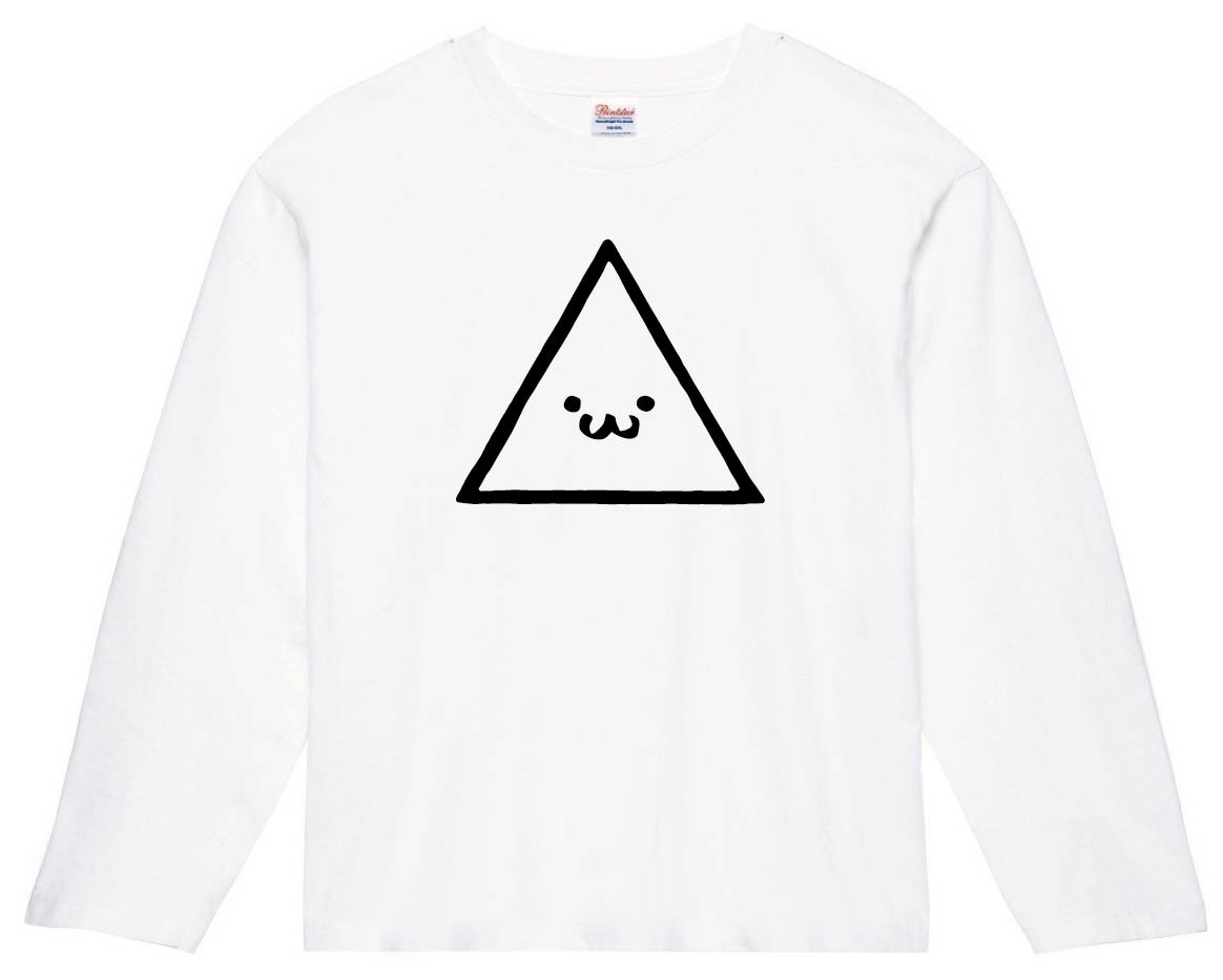 さんかく 三角 印 トライアングル 記号 図形 筆絵 イラスト 長袖tシャツ すべての商品 サモエスキー