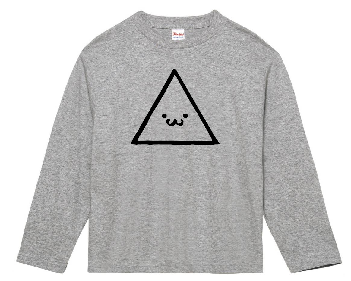 さんかく 三角 印 トライアングル 記号 図形 筆絵 イラスト 長袖tシャツ すべての商品 サモエスキー