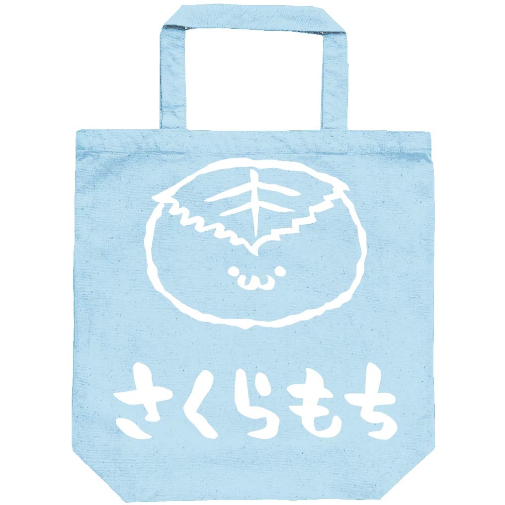 さくらもち　桜餅　スイーツ　食べ物　筆絵　イラスト　トートバッグ