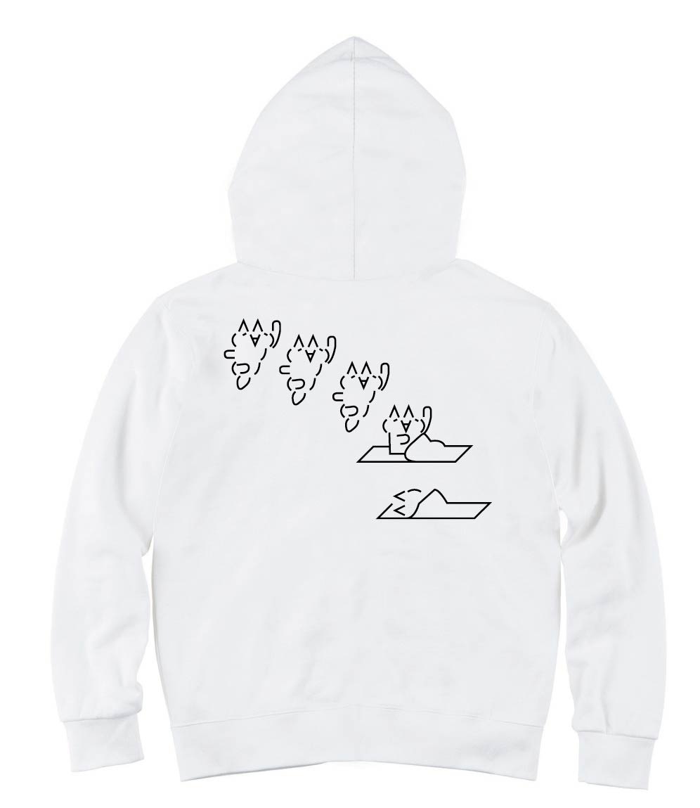 モナー 布団に入る ジップパーカー | アスキーアート いろいろ  