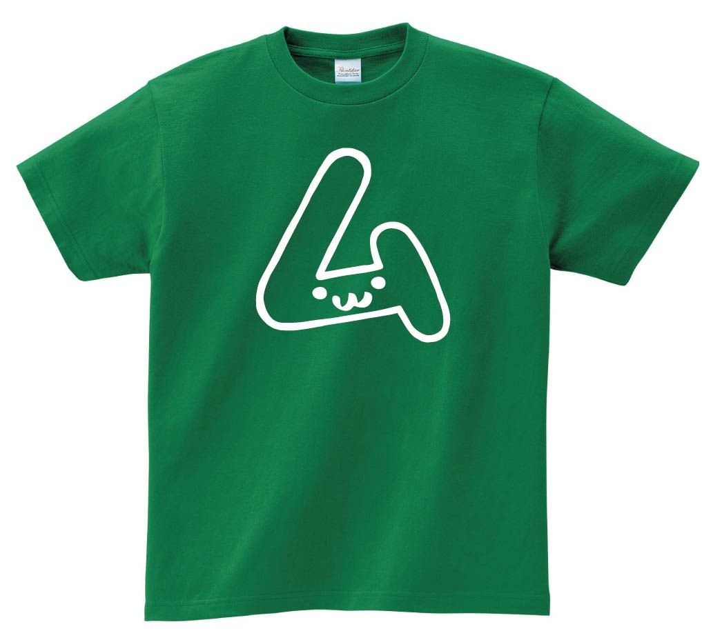 ム　カタカナ　片仮名　一文字　五十音　筆絵　イラスト　半袖Tシャツ