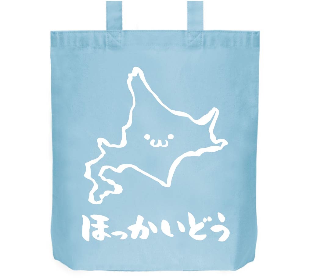 ほっかいどう 北海道 都道府県 地図 筆絵 イラスト トートバッグ すべての商品 サモエスキー