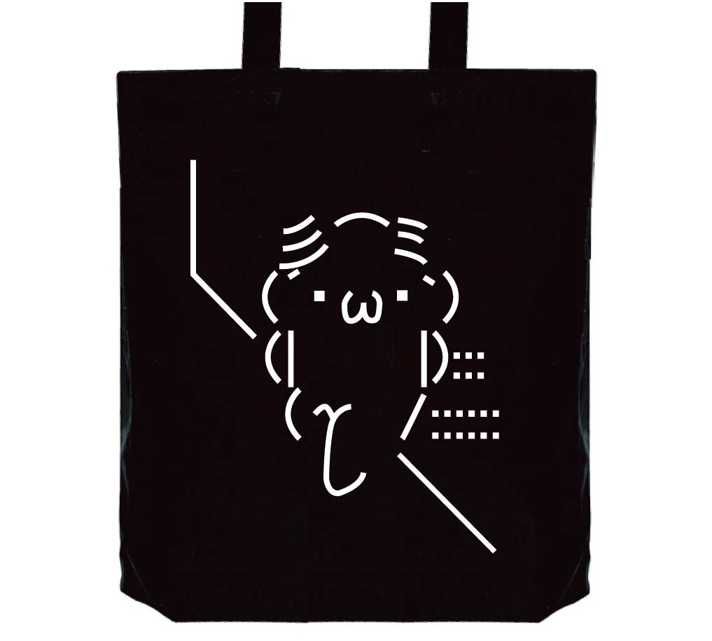 また髪の話してる トートバッグ アスキーアート ショボーン サモエスキー