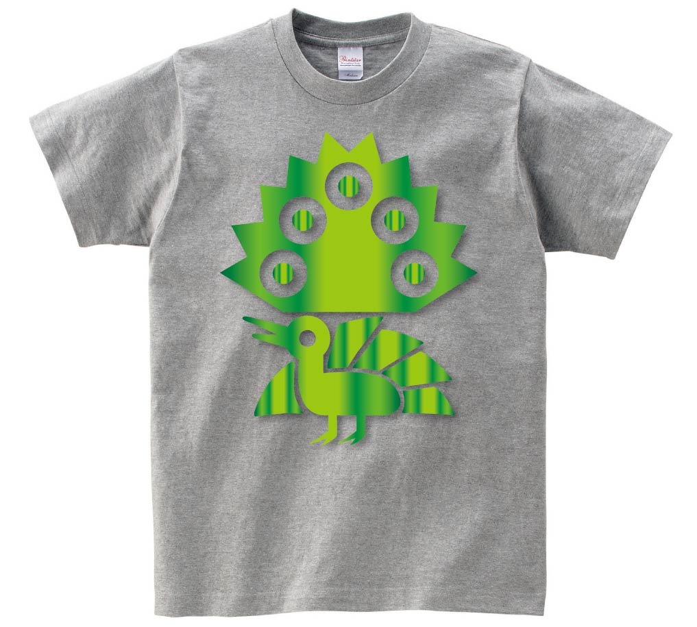 イーソウ 一索　麻雀　グリーン メタリック　半袖Tシャツ