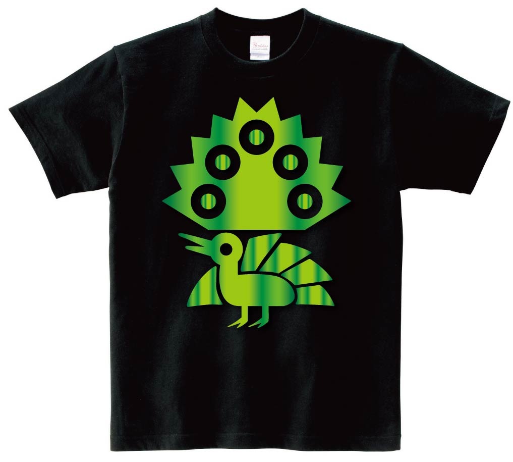 イーソウ 一索　麻雀　グリーン メタリック　半袖Tシャツ