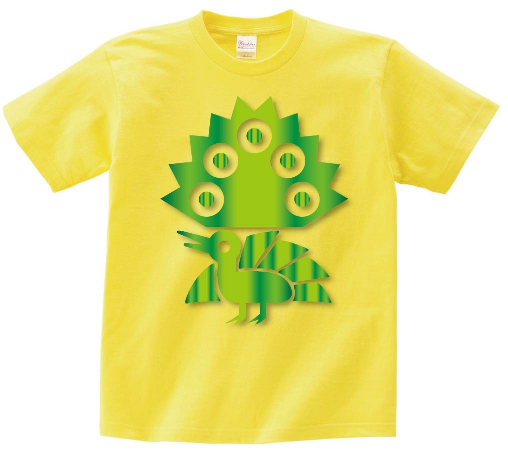 イーソウ 一索　麻雀　グリーン メタリック　半袖Tシャツ