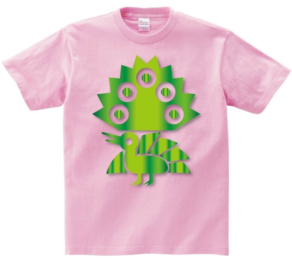 イーソウ 一索　麻雀　グリーン メタリック　半袖Tシャツ