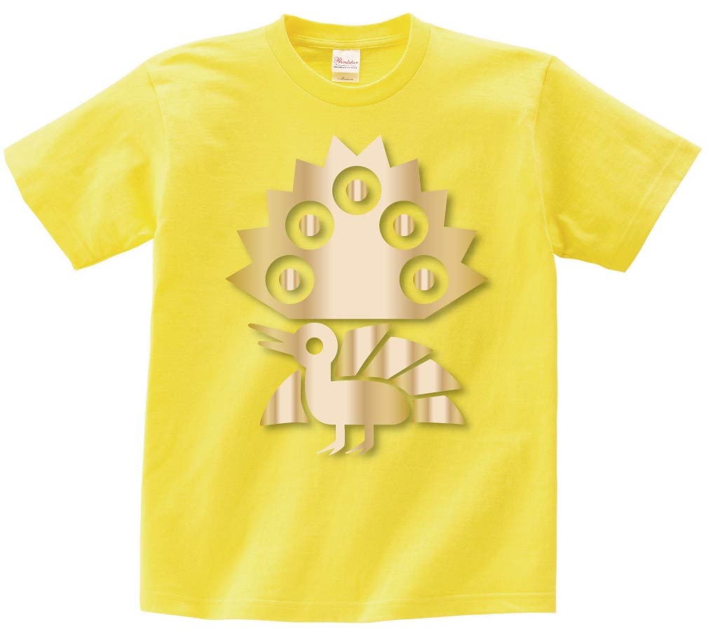 イーソウ 一索　麻雀　ゴールド メタリック　半袖Tシャツ