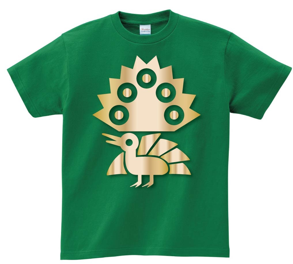 イーソウ 一索　麻雀　ゴールド メタリック　半袖Tシャツ