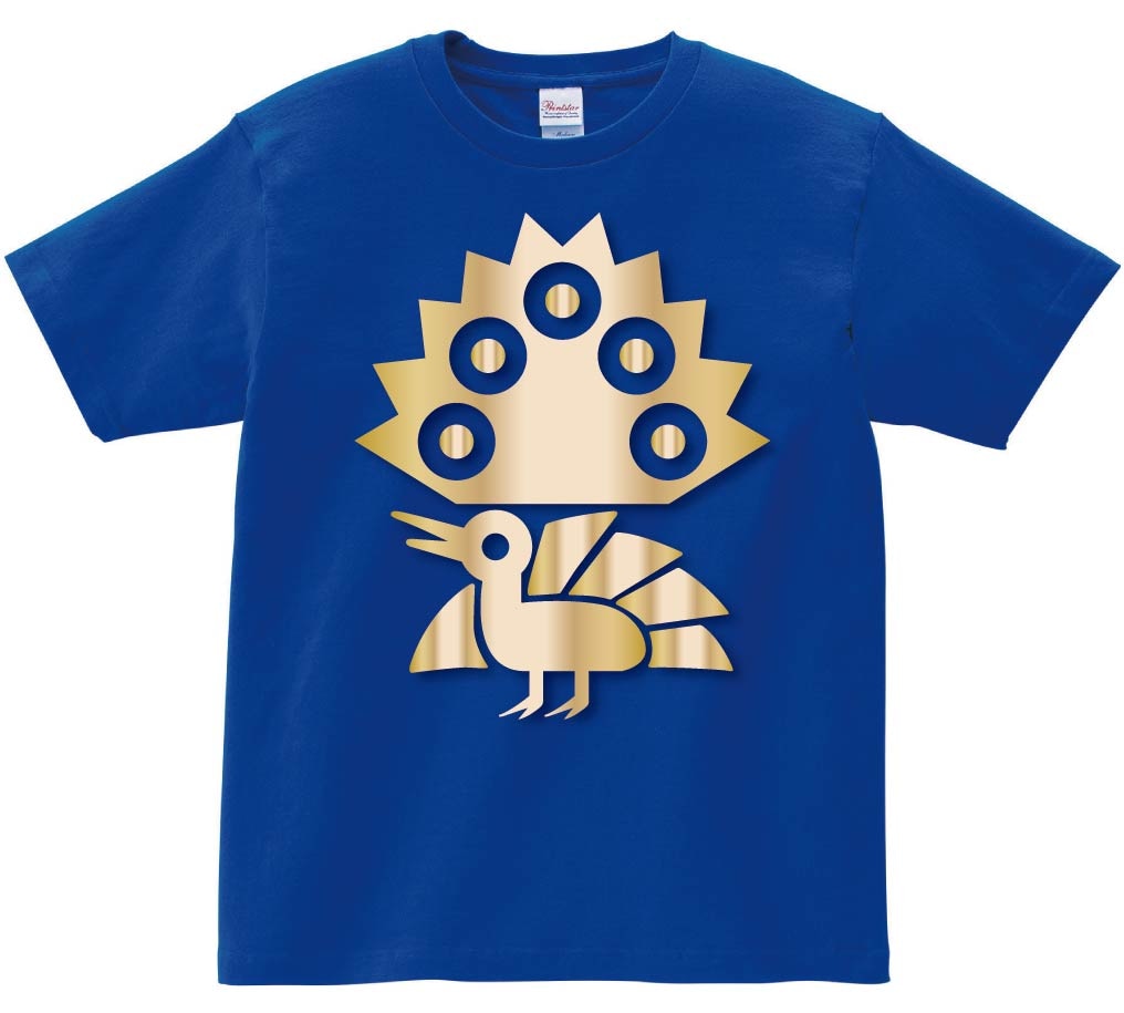 イーソウ 一索　麻雀　ゴールド メタリック　半袖Tシャツ