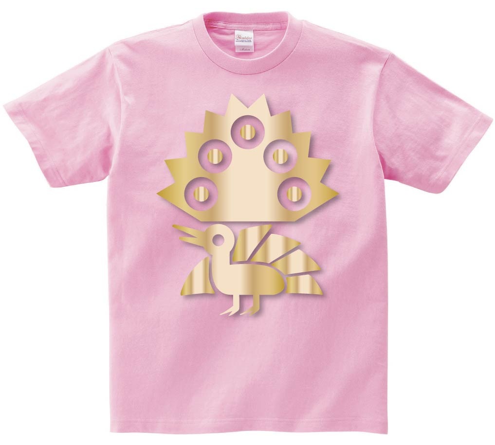イーソウ 一索　麻雀　ゴールド メタリック　半袖Tシャツ