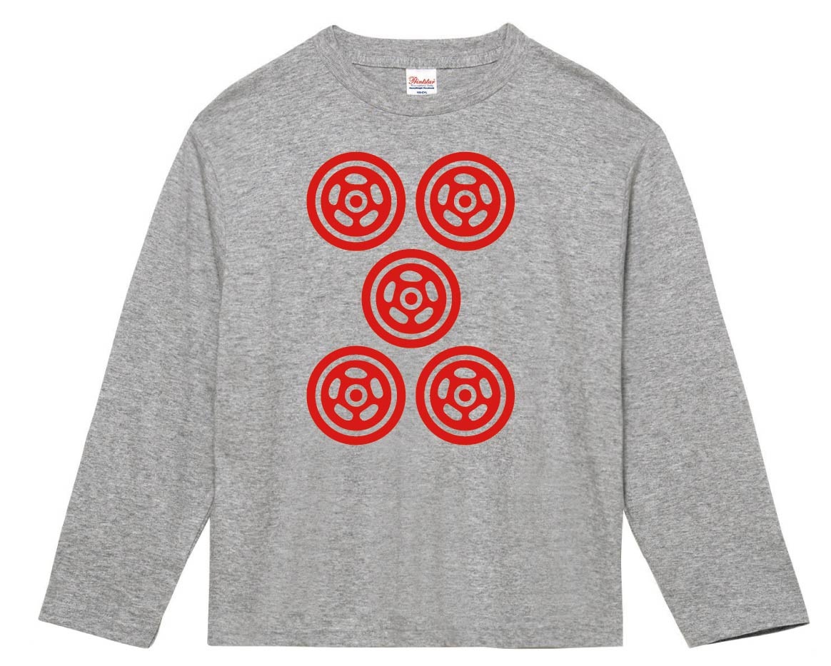 赤伍筒　麻雀　長袖Tシャツ