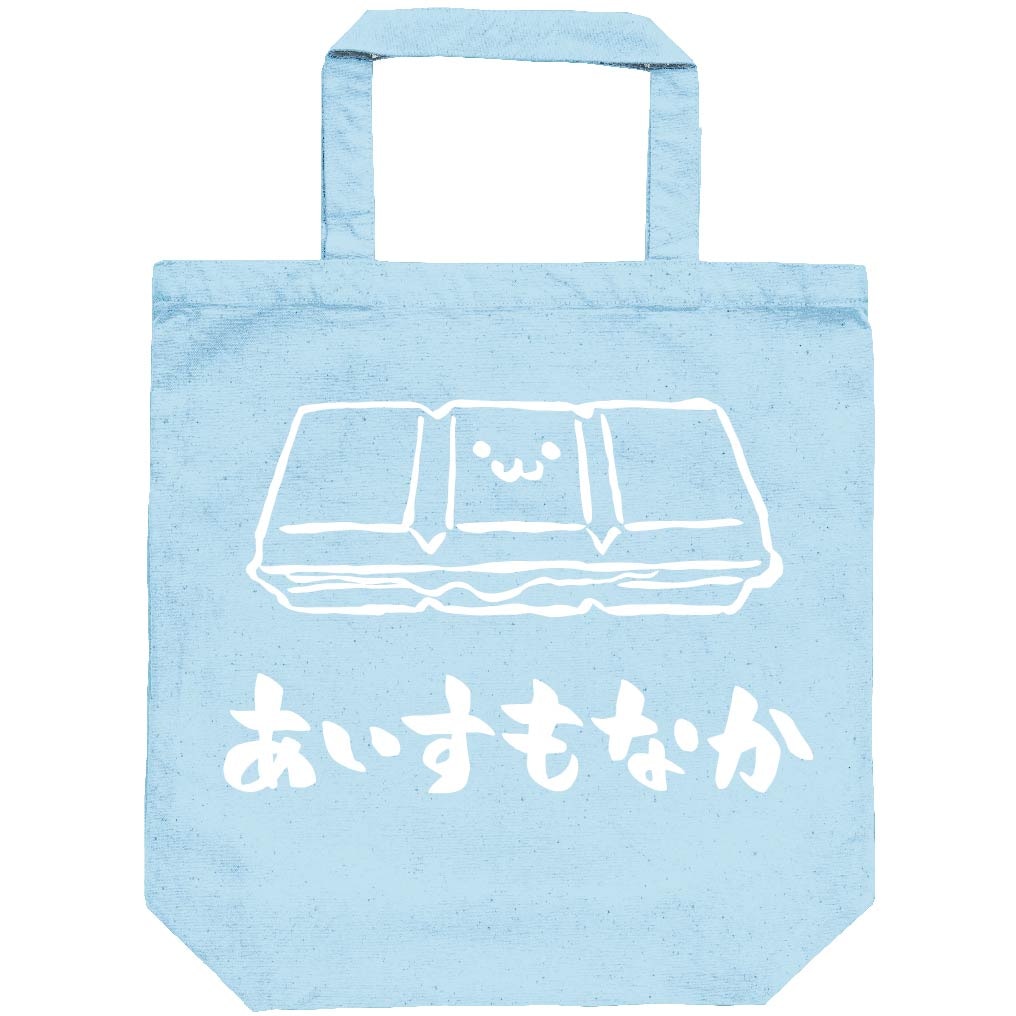 あいすもなか　アイス　最中　スイーツ　食べ物　筆絵　イラスト　トートバッグ