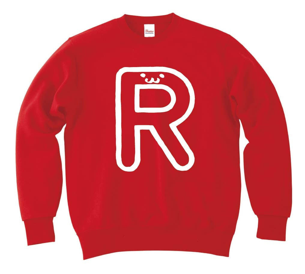 R アール アルファベット 記号 文字 筆絵 イラスト トレーナー すべての商品 サモエスキー