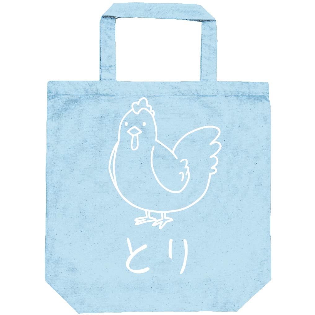 とり 鶏 動物 イラスト トートバッグ | 干支 | サモエスキー