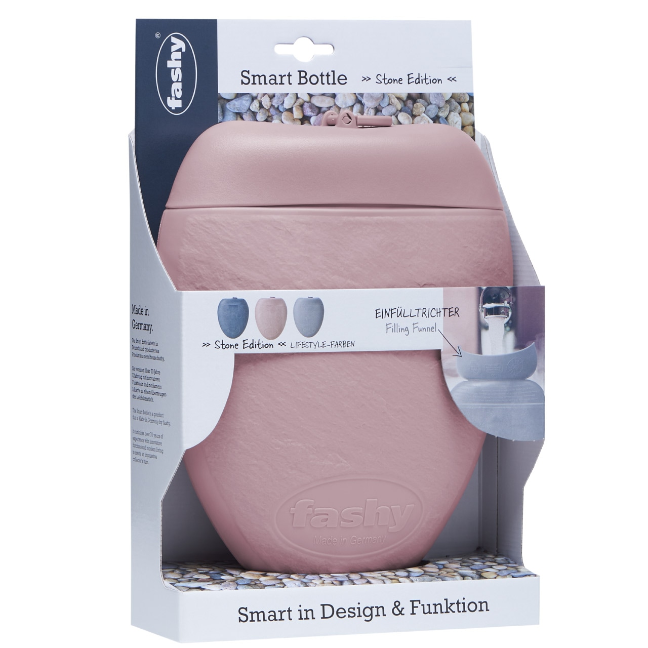 ファシー 湯たんぽ1.8L スマートボトル スレートブルー | SANSYU