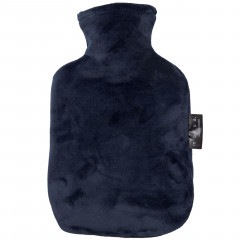 モフア なめらかパフ 湯たんぽ0.8L ネイビー