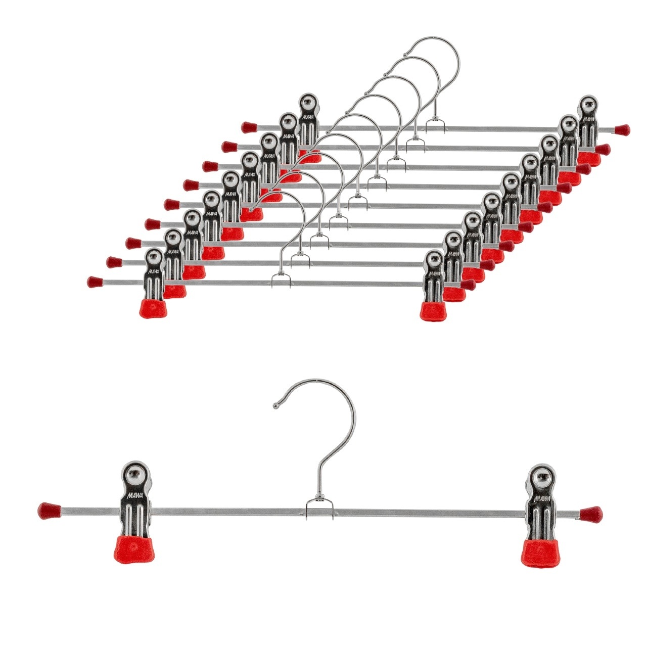 クリップ30 10P レッド