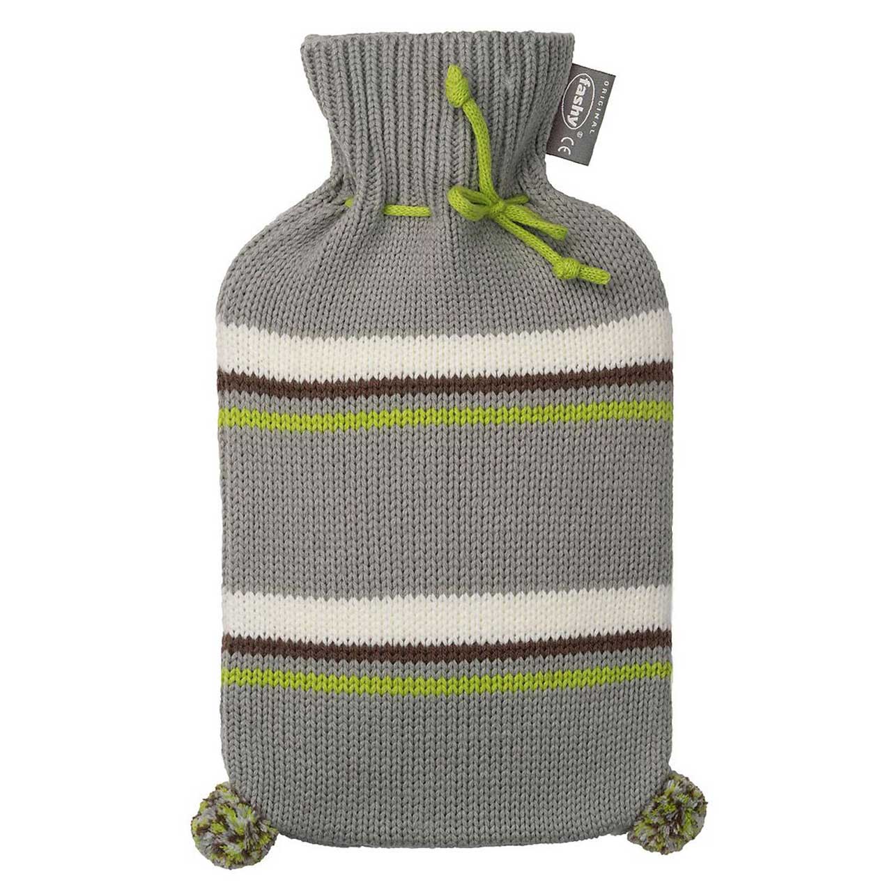 ファシー 湯たんぽ2.0L ニットカバーストライプ | SANSYU ONLINE SHOP