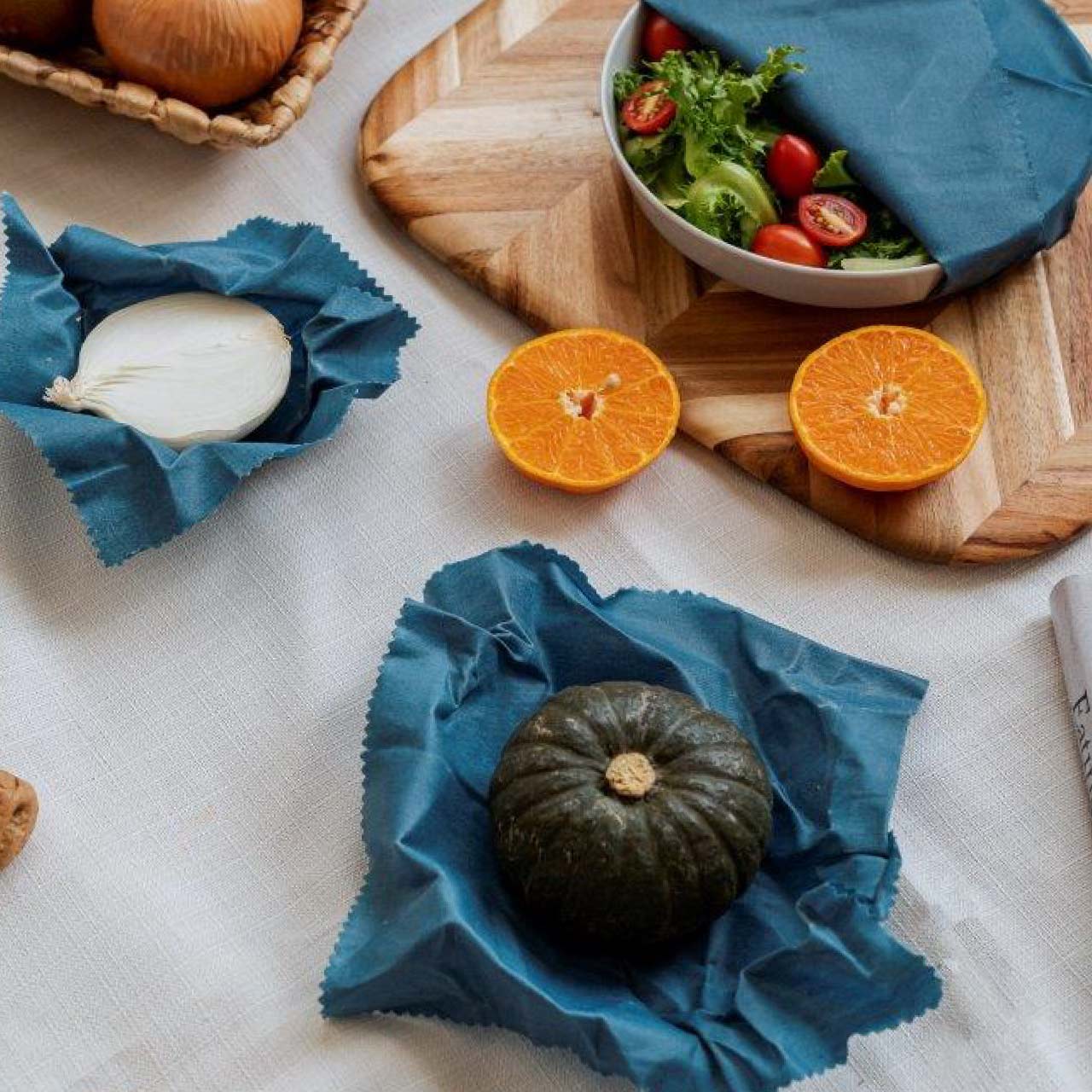 ナッツ ビーズワックスラップ 3点セット ジーンズ