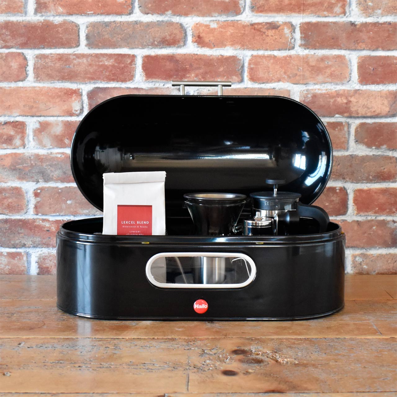 ハイロ ブレッドビン オーバル ブラック