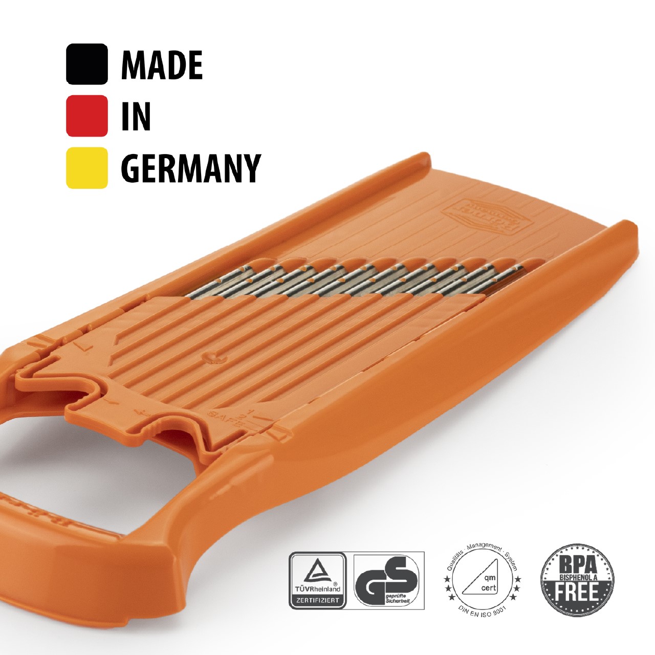 ベルナー パワーラインスライサー ウェーブワッフル オレンジ