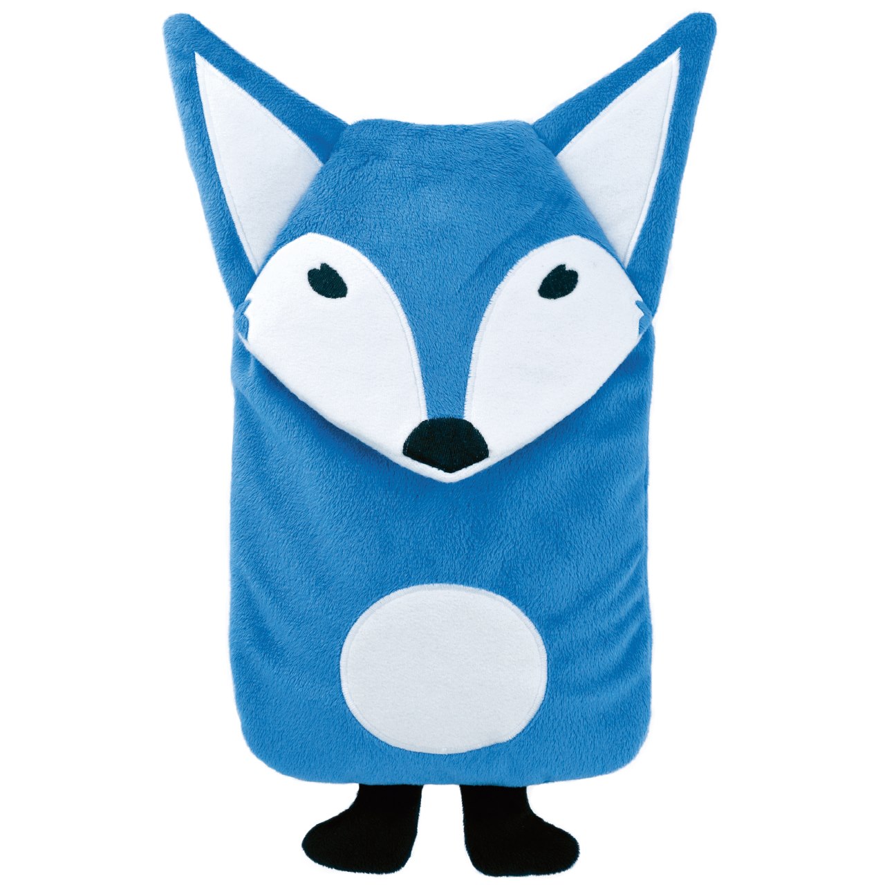 フーゴー・フロッシュ エコジュニア湯たんぽ0.8L きつね ブルー