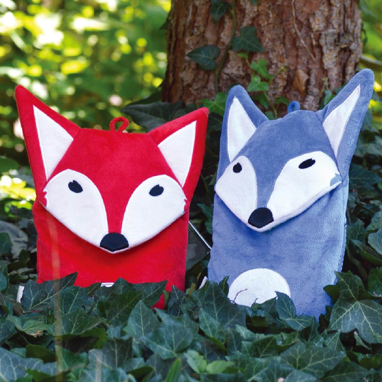 フーゴー・フロッシュ エコジュニア湯たんぽ0.8L きつね レッド