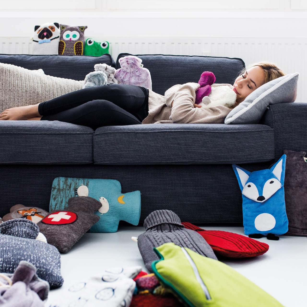 フーゴー・フロッシュ エコジュニア湯たんぽ0.8L パグ