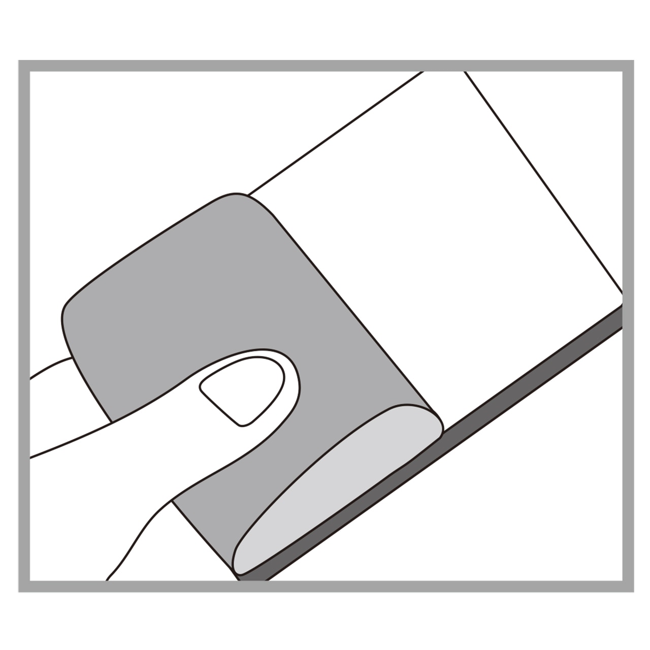 リダー タオルホルダー 5.5x2.3cm ホワイト