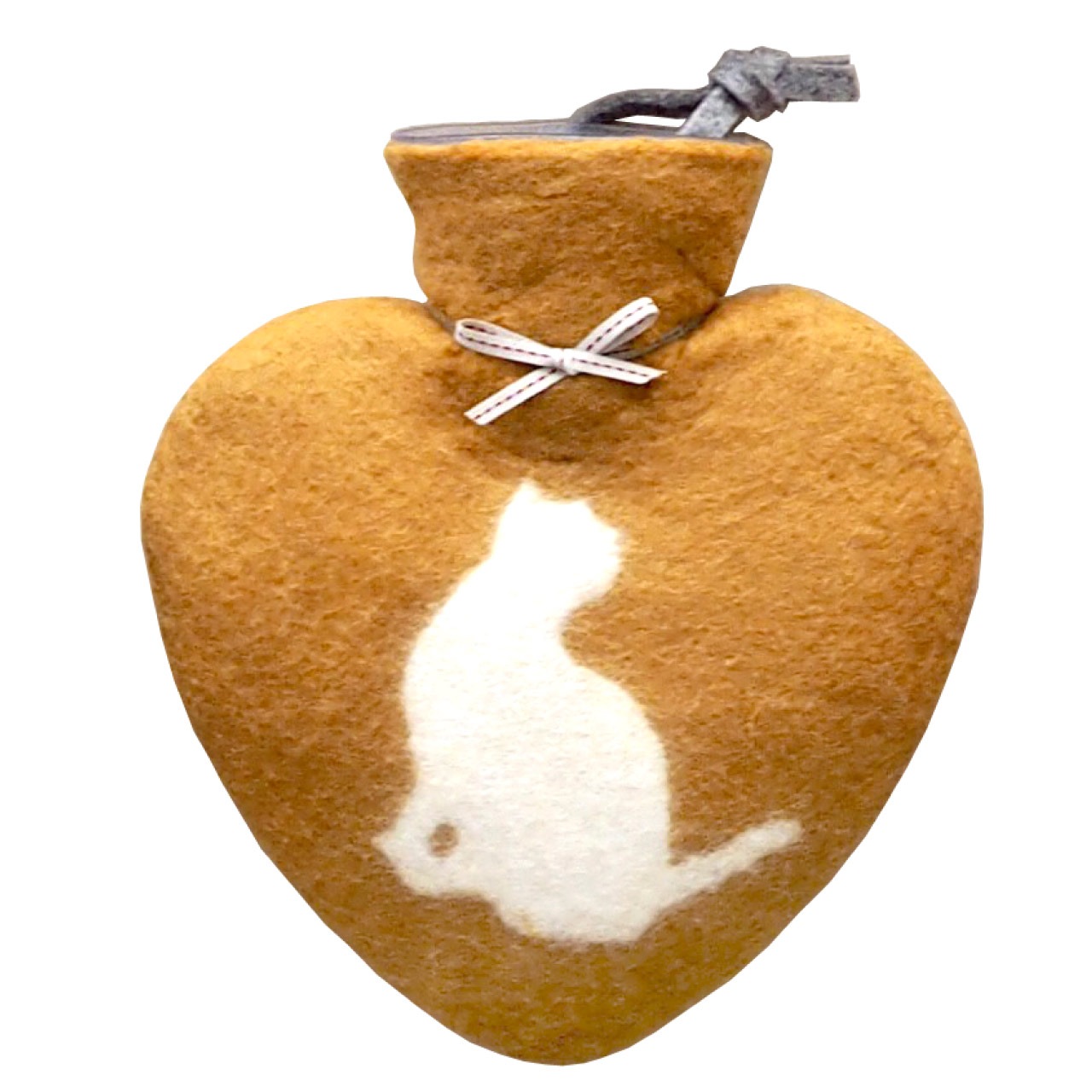 ドロシー・レーネン ハート湯たんぽ0.7L コネコ ゴールデンダスト