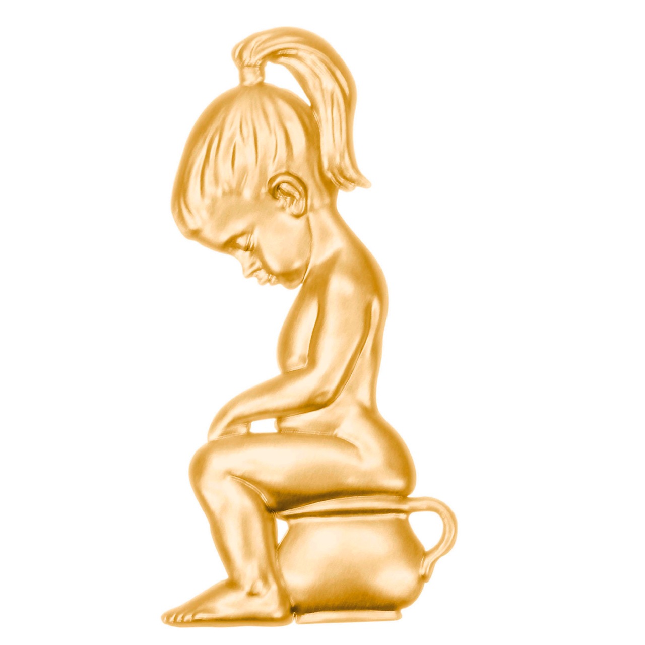 リダー ドアサイン ガール マットゴールド