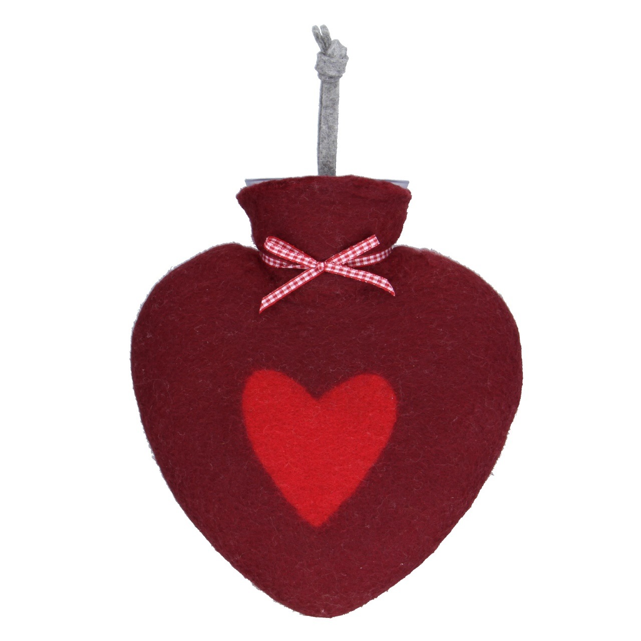 ドロシー・レーネン ハート湯たんぽ0.7L ハート ボルドー