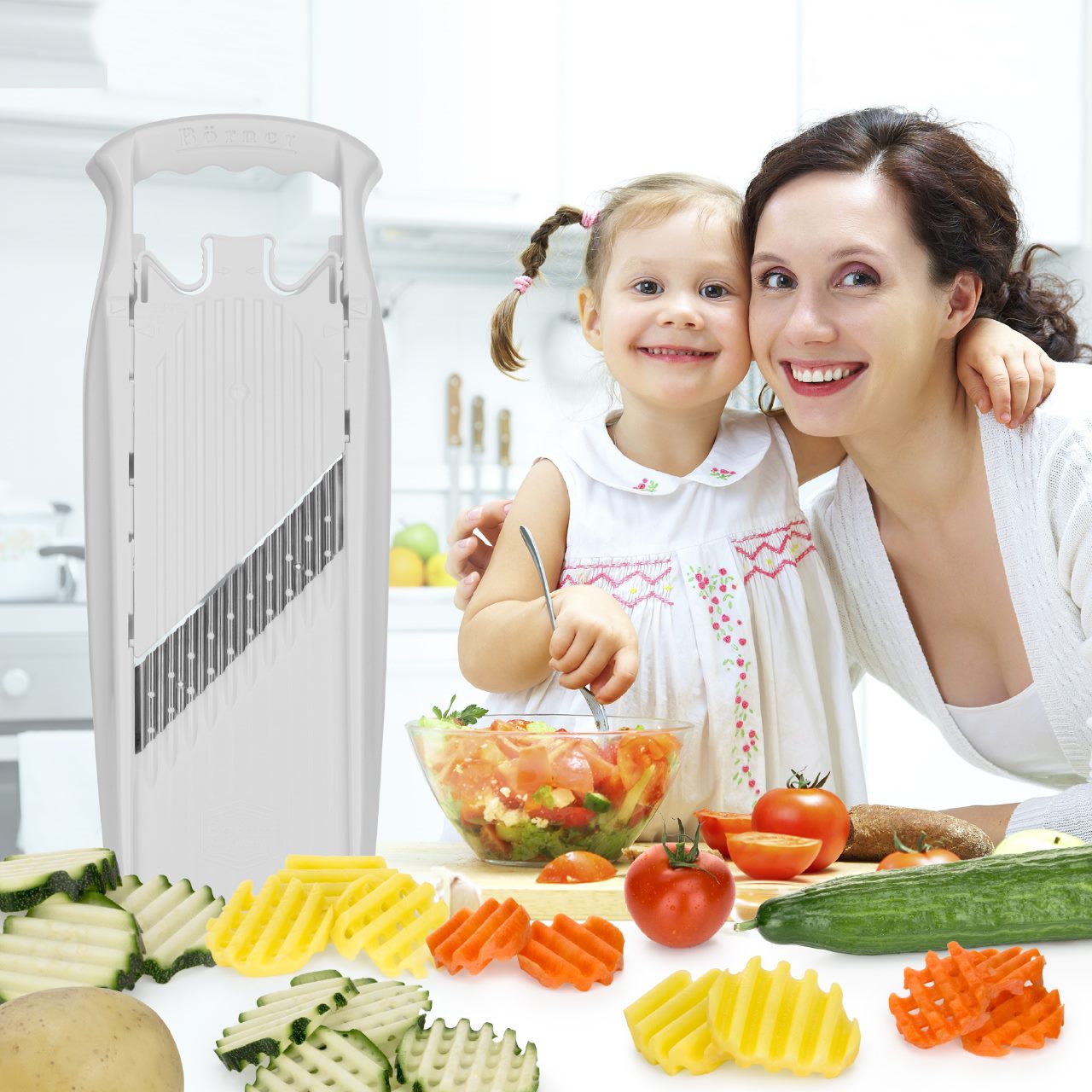 ベルナー パワーラインスライサー ウェーブワッフル ホワイト