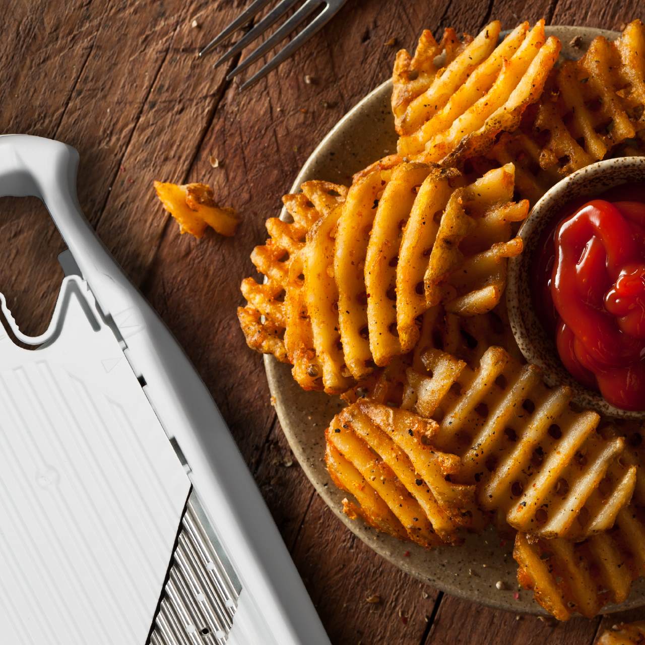 ベルナー パワーラインスライサー ウェーブワッフル ホワイト