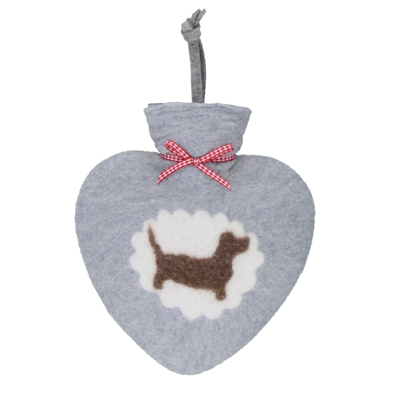 ドロシー・レーネン ハート湯たんぽ0.7L ドッグ グレー